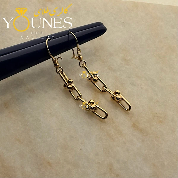 گوشواره طلا عصایی تیفانی